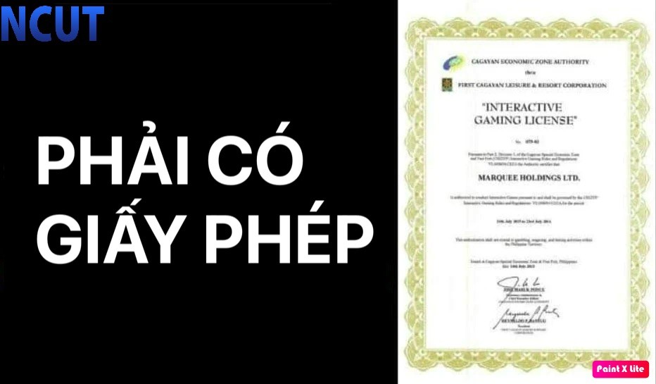 Phải có giấy phép